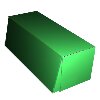 Конструкция коробки под пирожные (шкатулка)